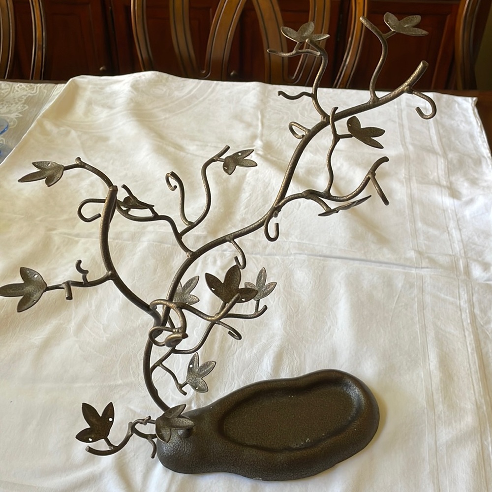 Heavy metal decorative tree jewelry earrings necklace bracelets ornaments holder